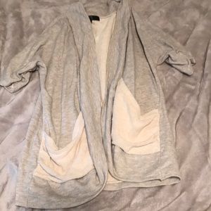 Gray comfy cardigan
